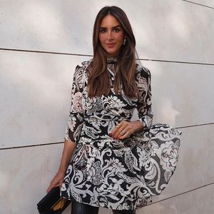 Zara Printed BLOGGERS FAVORITE BEAUTIFUL DRESS